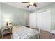 Bedroom with light green walls and a white metal bed frame at 352 Beulah Circle, Conway, SC 29527