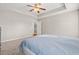 Spacious bedroom with carpeted floor and ceiling fan at 352 Beulah Circle, Conway, SC 29527