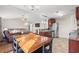 Open concept kitchen and dining area with hardwood floors at 352 Beulah Circle, Conway, SC 29527