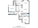 Detailed floor plan showcasing the layout of the home with measurements and room labels at 401 Indian Wells Ct. # 401, Murrells Inlet, SC 29576