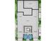 Basement floor plan featuring storage, a front porch, and garages, with dimensions labeled for each area at 4702 N Ocean Blvd., Myrtle Beach, SC 29577