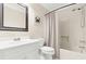 Clean bathroom with white vanity, tub, and shower at 4714 Cobblestone Dr. # L2, Myrtle Beach, SC 29577