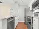Modern kitchen with stainless steel appliances and granite countertops at 4714 Cobblestone Dr. # L2, Myrtle Beach, SC 29577