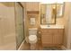 Clean bathroom with shower/tub combo, vanity, and toilet at 4809 Luster Leaf Circle # 102, Myrtle Beach, SC 29577