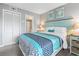 Guest bedroom with queen bed and ensuite bathroom access at 5905 South Kings Hwy. # 5105-D, Myrtle Beach, SC 29575