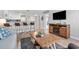 Bright living room features a cozy fireplace and comfortable seating at 5905 South Kings Hwy. # 5105-D, Myrtle Beach, SC 29575