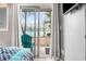 Private patio with seating overlooking tennis courts at 5905 South Kings Hwy. # 5105-D, Myrtle Beach, SC 29575
