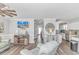 Bright living room with comfortable seating and TV at 6001-1028 S Kings Hwy., Myrtle Beach, SC 29575