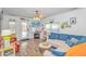 Cozy living room featuring a fireplace and coastal-themed decor at 6001-Z34 S Kings Hwy., Myrtle Beach, SC 29575