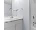 Clean bathroom with white vanity and shower/tub combo at 618 3Rd Ave. S # 4B, North Myrtle Beach, SC 29582