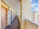 Building hallway with carpeted floors and light walls at 6900 N Ocean Blvd. # 1439, Myrtle Beach, SC 29572