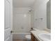 Tiled bathroom with a shower/tub combination and a single sink vanity at 1025 Carolina Rd. # I-7, Conway, SC 29526