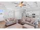 Open living room with hardwood floors and kitchen island view at 121 Stonehinge Ct., Conway, SC 29526