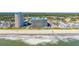 Aerial view of Landmark Resort and beach at 1501 S Ocean Blvd. # 321, Myrtle Beach, SC 29577