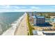 Aerial view of Landmark Resort and beach at 1501 S Ocean Blvd. # 321, Myrtle Beach, SC 29577