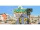 Landmark Resort sign with waterpark information at 1501 S Ocean Blvd. # 321, Myrtle Beach, SC 29577