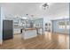 Modern kitchen with white cabinets, wood countertops, and island at 1600 Gibson Ave., Myrtle Beach, SC 29575