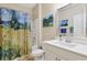 Bathroom with shower/tub combo and vanity at 191 Ocean Commons Dr., Surfside Beach, SC 29575