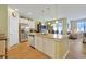 Spacious kitchen with an island and views to the living and dining rooms at 191 Ocean Commons Dr., Surfside Beach, SC 29575