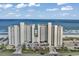Oceanfront condo building with parking and beach access at 1990 N Waccamaw Dr. # 1109, Garden City Beach, SC 29576