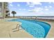 Inviting resort-style pool with ocean views at 1990 N Waccamaw Dr. # 1109, Garden City Beach, SC 29576