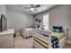 Shared bedroom with two beds and bright decor; window brings in natural light at 2004 Via Palma Dr., North Myrtle Beach, SC 29582