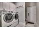 Convenient laundry room with large capacity washer/dryer and direct exterior access at 2004 Via Palma Dr., North Myrtle Beach, SC 29582