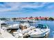 Boats line the docks in this beautiful marina with waterfront homes at 2004 Via Palma Dr., North Myrtle Beach, SC 29582