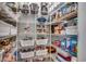 Organized pantry with wire shelving for efficient storage of food and kitchen items at 2004 Via Palma Dr., North Myrtle Beach, SC 29582