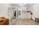 Bright finished basement with built-in shelving at 245 Windover Dr., Pawleys Island, SC 29585