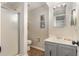 Basement bathroom with shower and vanity at 245 Windover Dr., Pawleys Island, SC 29585