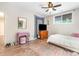 Basement bedroom with TV, dresser, and plenty of space at 245 Windover Dr., Pawleys Island, SC 29585