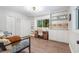 Home office with built-in shelves and window at 245 Windover Dr., Pawleys Island, SC 29585