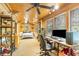 Basement bedroom with a home office and wood ceiling at 245 Windover Dr., Pawleys Island, SC 29585