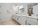 Modern bathroom with double vanity, and a large shower at 2557 Pete Dye Dr. # 903, North Myrtle Beach, SC 29582