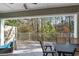 Spacious deck with wooded views, ceiling fan, and outdoor furniture at 2557 Pete Dye Dr. # 903, North Myrtle Beach, SC 29582
