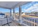 Enjoy tranquil water views from this expansive deck at 299 Empyrean Circle, Myrtle Beach, SC 29588
