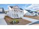 Two-story house with gray siding, white trim, and a two-car garage at 299 Empyrean Circle, Myrtle Beach, SC 29588