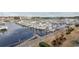 Stunning aerial view of a full-service marina with many boats at 4617 Lightkeepers Way # 9-I, Little River, SC 29566