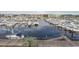 Expansive marina view with numerous boats and waterfront walkway at 4617 Lightkeepers Way # 9-I, Little River, SC 29566