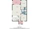 Floor plan showing 945 sq ft condo at 4773 Wild Iris Dr. # 5-202, Myrtle Beach, SC 29577