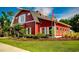 Red barn-style community building at 502 Hay Hill Ln. # B, Myrtle Beach, SC 29579