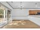 Dining room with hardwood floors, chandelier, and sliding glass doors to a patio at 502 Hay Hill Ln. # B, Myrtle Beach, SC 29579