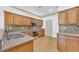 Well-equipped kitchen featuring stainless steel appliances and wood cabinets at 502 Hay Hill Ln. # B, Myrtle Beach, SC 29579