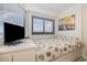 Bedroom with a bed, TV, and ocean view at 5905 South Kings Hwy. # 408, Myrtle Beach, SC 29575