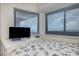 Bedroom with a bed, TV, and ocean view at 5905 South Kings Hwy. # 408, Myrtle Beach, SC 29575