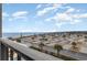 Ocean view from balcony showcasing beach and campground at 5905 South Kings Hwy. # 408, Myrtle Beach, SC 29575