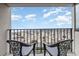 Two chairs on a balcony overlooking the ocean and campground at 5905 South Kings Hwy. # 408, Myrtle Beach, SC 29575