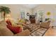 Living room with cozy seating, hardwood floors, and a neutral color scheme at 6001 - 1243 S Kings Hwy., Myrtle Beach, SC 29575