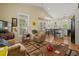 Comfortable living room with open floor plan and kitchen views at 6001 - 1243 S Kings Hwy., Myrtle Beach, SC 29575
